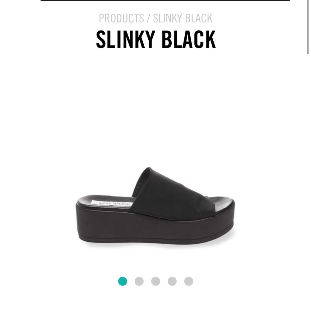 Steve Madden Black Platform Shoes
